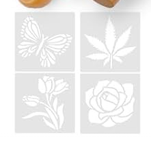 Decorative sourdough bread stencils for flour patterns